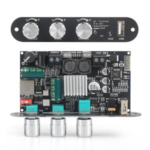 ZK-1001U Mono Amplifier Board with TWS, 100W Power Output, Vehicle Amplifier Supports USB/AUX/Bluetooth,Wide Voltage Input DC9-24V