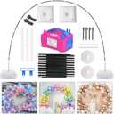 IDAODAN Balloon Arch Kit and Balloon Pump, Balloon Arch Stand with Electric Balloon Pump, Adjustable Wide Garland Arch for Wedding Baby Shower Birthday Party Supplies Decorations