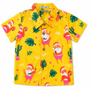 Damipow Mens Unique Pattern Hawaiian Shirt Beach Tropical Button Up Shirts Vacation Cruise Hawaii Summer Clothes (Flamingo), 2XL