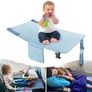 Toddler Airplane Bed, Kids Airplane Seat Extender Travel Bed, Kids Airplane Travel Essentials, Airplane Must Have for Toddlers, Portable Plane Bed Foot Rest for Flights