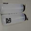 50 Strong 1 Liter Water Bottle with Straw 2-Pack Easy-Squeeze Sports Bottles with Long Straw & Built-In Finger Grip BPA-Free Made in USA Ideal for Hockey, Football, Lacrosse & Boxing