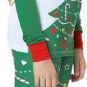 VENTELAN Family Matching Christmas Pajamas Set Holiday Santa Claus Sleepwear Xmas PJS Set for Couples and Kids (14 Years, Green Christmas Tree)