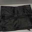 QH.HOME Fire Pit Cover Rectangular Super Waterproof 44" L x 28" W x 24" H, UPF 50+ Outdoor Fire Pit Table Cover 600D Strong Tear Resistant and Fading Resistant for Rectangular Fire Pit - Black