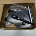 LISEN Cell Phone Stand Phone Holder for Desk Office Decor, Office Desk Accessories Women PC Gaming Essentials iPhone Stand Gadgets Men Gifts for Mom Fit OtterBox Case Switch iPad Air Tablet 4-10 in (BLACK)