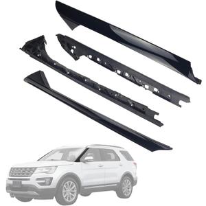 Explorer Windshield A-Pillar Molding Trim Outer&Inner Set for 2011-2019 Ford Explorer Left&Right, Replaces 926-450 926-451, Window Trim Moulding BB5Z7803145AA BB5Z7803144AA BB5Z7803137AA BB5Z7803136AA