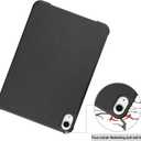 Tablet Cover for Apple iPad mini 6th 7th 8.3"(2021 2024 Release),Folio Stand Lightweight Leather Case for Apple iPad mini 6 7 Gen A2567 A2568 A2569 A2993 A2995 A2996 (Hard-White)