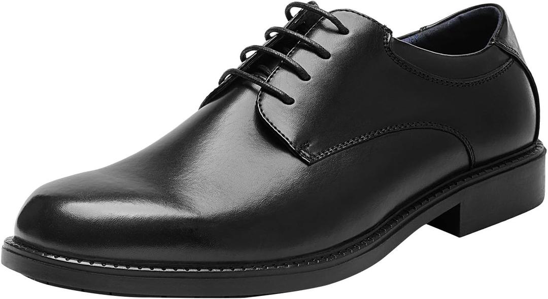 Bruno Marc Men's Business Shoes Derby Lace-Up Shoes Suit Shoes Leather with Oxford Lining (11 Wide, Black)