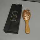 GAINWELL Bamboo Hair Brush for Hair Growth, Natural Bamboo Bristles Detangling Wooden Paddle Hairbrush for Massaging Scalp, for Women Men and Kids, for All Hair Types, with Ergonomic Handle