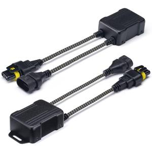 Xprite 9005 LED Canbus Decoder Anti Flicker Harness Error Free Resistor Capacitor for LED Headlight Bulbs Accessory, Pack of 2