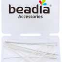 925 Sterling Silver Flat Head Pins 0.5x50mm 20pcs for Jewelry Making Findings
