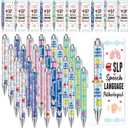 Feifeiya 48 Sets SLP Gifts with Cards Speech Therapist Pens SLP Graduation Teacher Appreciation Gifts Speech Language Pathologist Pens Presents for Therapist Doctor Nurse Coworkers Clinic Supplies