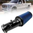 RULLINE 4" Air Intake System with Oiled Filter for Ford F250 F350 F450 6.7L Powerstroke Diesel 2011-2016 (Blue)
