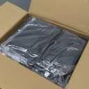 SONGMICS Dresser for Bedroom, Chest of Drawers, Steel, MDF, 4 Non-Woven Fabric Drawers, Storage Organizer Unit, Closet, Entryway, Ink Black and Ebony Black ULGS314B01S