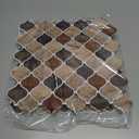 STICKGOO Arabesque Tile Peel and Stick Backsplash, 12X12 Self Adhesive Wall Tiles (Pack of 10, Thicker Design) (Sandstone)