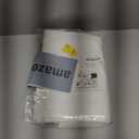 MIULEE 84" Long Scalloped Shower Curtain Linen Textured with 12 Metal Hooks Cute Extra Long Heavy Duty Washable Waterproof Cloth Shower Curtains with Black Border for Bathroom Hotel Bathtub,White