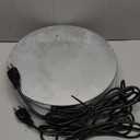 2Pack Chicken Water Heater for WinterHeated Poultry Waterer Base,with Thermostat and 9.8ft Power Cord, Dia.11in (Silver)