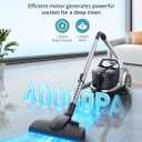Aspiron Canister Vacuum, Upgraded 1600W Bagless Canister Vacuum Cleaner