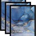 13x16 Picture Frame Set of 3, Black Frame for 13 x 16 Inch Picture Poster Photo, Light Weight and High Transparent 13 by 16 Frame for Wall - 3 Pack/Black/13 x16