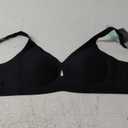 Bras for Women No Underwire Wireless Jelly Bras Full Coverage Seamless Push Up Bralettes Support Tshirt Bra (Medium, Black)