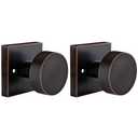 Goldenwarm Oil Rubbed Bronze Dummy Door Knob for Interior Doors, Zinc Alloy Bronze Door Knob for Closet & Double Door, Non-Turning Decorative Knobs, Easy Installation - 1 Pack(2 Pieces)