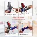 for Dyson V7 V8 V10 V11 V15 Vacuum Cleaners - Mini Motorized Brush Head - Pet Hair Removal Vacuum Attachment, Mini Hair Screw Tool for Carpeted Stairs, Couch Cushions, Upholstery & Car Carpet