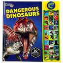 National Geographic Kids - Dangerous Dinosaurs 30-Button Animal Sound Book - Plays Dinosaur Names and Sounds - PI Kids