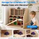 80+ Toy Car Large Garage Storage Display with Slide Runway & Racing Track