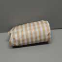 Cute Gingham Picnic Blanket, Waterproof Foldable, in Large 80x60in and Extra Large 80x80in, Portable Compact Beach Blanket, Oversized XL Outdoor Mat (Tan, X-Large)