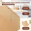 200 Count Coffee Filters #4, Disposable Cone Coffee Filters 8-12 Cup, Unbleached Natural Paper Size 04 Paper Filters for Pour Over and Drip Coffee Maker