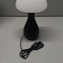 Mushroom Table Lamp - Durable for kids/adult bedroom Night Light, Modern Nightstand Table Lamp for reading with 10 Adjustable Light Temperatures, Bedside Lamp for Unique, Aesthetic Home Decor (Black)