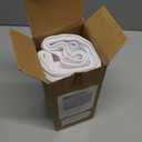 Biscaynebay Wrap Around Bed Skirts for Full & Full XL Beds Extra Long Drop of 25", White Adjustable Elastic Dust Ruffles Easy Fit Wrinkle Resistant Silky Luxurious Fabric Machine Washable