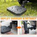 Hitch Step for 2" Hitch Receiver Fits Various SUV Models, with pet Elements