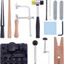 UNICRAFTALE Ring Bender Tool Kit for Spoon Rings DIY Spoon Ring Maker Machine Spoon Heavy Duty Ring Bender for Jewelry Making Ring Press Machine Ring Sizer Ring Mandrel Rubber Hammer