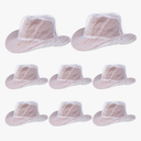 4Pcs Cowboy Hat Rain Covers Plastic Hat Waterproof Cover for Dust Unisex Travel Cowboy Hat Storage