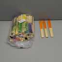 Yinkin 100 Pack Folding Fans Bamboo Handheld Folded Craft Hand Japanese Chinese Fans for Weddings Bridal Dancing Church DIY Decoration Women Gift Party Favors (Multi Colors)