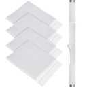 YeeBeny 4pcs Basement Pole Wrap, Garage Pole Padding with Anti Slip Fabric12x14.5 Inch, Pole Wrap Wood Roll, Column Wrap for Basketball Pole, Garage Pole, Playground Pole (White, 15x12)