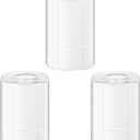 3-Pack Square Glass Shade Replacement for Light Fixtures, 5.93in Height, 3.79in Diameter, 1.79in Fitter, Clear Glass Cover Replacement for Bathroom Vanity Light, Wall Sconce, Chandelier