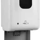 Automatic Hand Sanitizer/Soap Dispenser Touchless Electronic Motion Sensor Release for Gel & Liquid Solutions + Anti-Drip Catcher Tray & Large Capacity Refillable Tank of 1200ML/40OZ 16x13.3x30 CM Black 