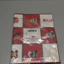 OWENIE Christmas Table Runner, Vintage Style Christmas Table Decor with Classic Holiday Elements, 13×90 Inch Linen Table Runner for Christmas Dinner, Party, Home Decor