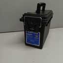 Sheffield 12629 Ammo Storage Box, Stackable .30 Cal Field Boxes, Water and Dust Resistant, Lockable Storage Box with Handle, Secures Hunting Gear, Supplies, and Bullets, Made in USA, Black, 1-Pack