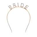 Rhinestone Bride Headband Bride Tiara Bachelorette Party Headband Sparkling Crystal Bridal Crown Headpiece Hair Accessories for Bridal Shower,Bachelorette Party,Wedding