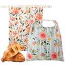 Bread Bags for Homemade Bread, 2 Pack Beeswax Bags for Sourdough, Reusable Sourdough Storage
