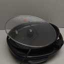 Elite Gourmet EMG-980BX Large Indoor Electric Round Nonstick Grill Cool Touch Fast Heat Up Ideal Low-Fat Meals Dishwasher Safe Includes Glass Lid, 14", Black (Granite)