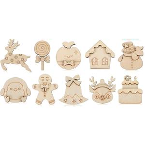 QINGQIU Christmas Wooden Magnet Toys, Pack Of 2