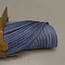 SHACOS Round Braided Placemats Set of 6 Circle Place Mats Kitchen Table Mats for Dining Table Wedding Party (Blue Gray, 6)