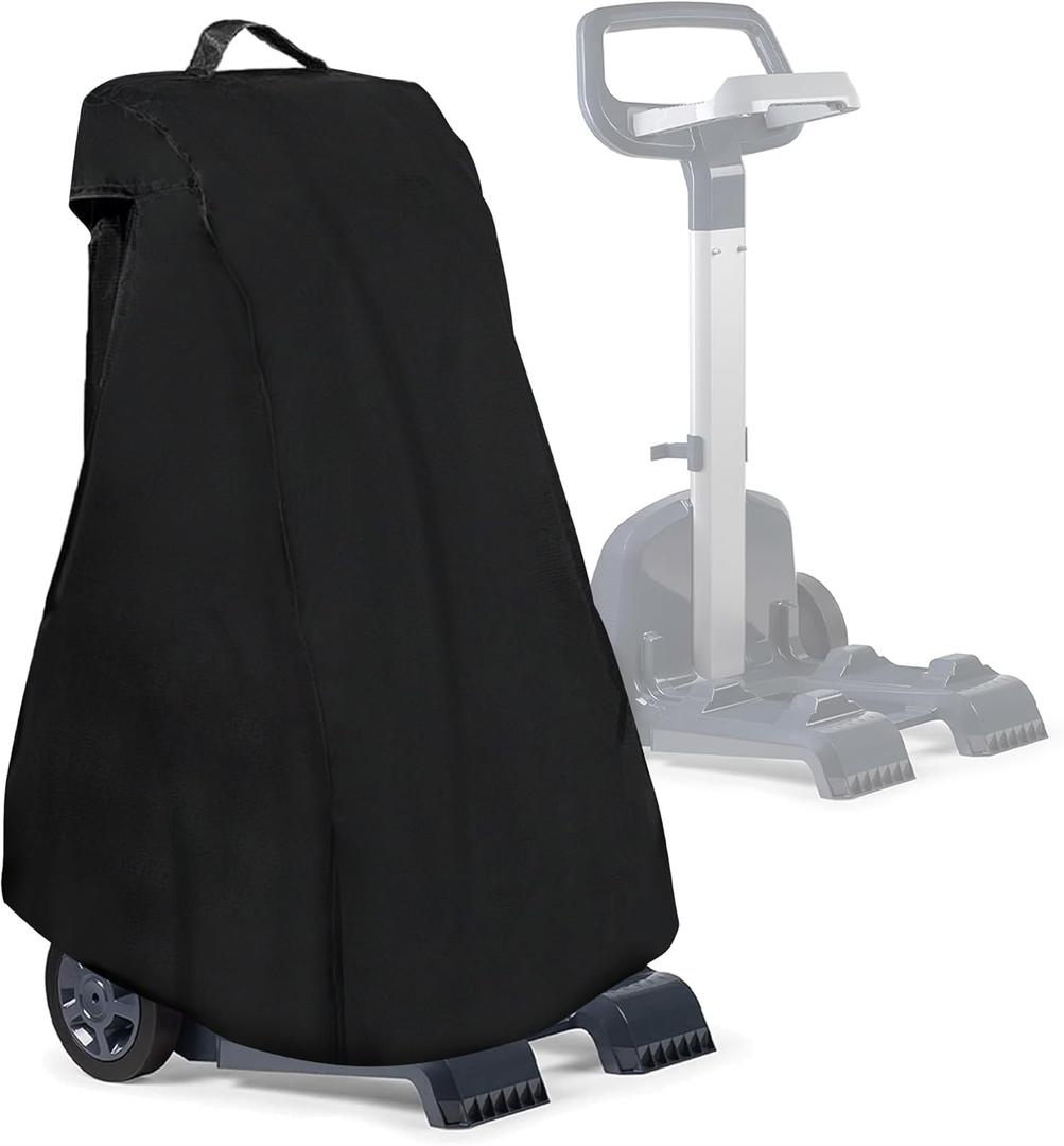 Robotic Pool Caddy Cover Pool Cleaner Cover Compatible for Universal Classic Caddy and Dolphin Pool Vacuum,Sunproof Waterproof Windproof and Dustproof with Grab Handle(15.7" L x 34.6" H)