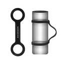 (2 pack) Water Bottle Carrier Grip,Water Handle Grip,Cup Strap, soft band holder strap makes any bottle handheld. For Running Bike, gym or jogging