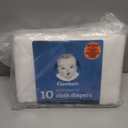 Gerber Unisex Baby Boys Girls Birdseye Prefold Cloth Diapers Multipack White 3-Ply 10 Pack