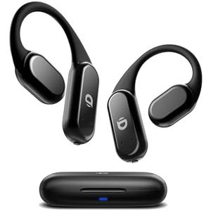 DEMICEA True Wireless Bone Conduction Earphones, OWS Open Ear Headphones with Earhooks, Bluetooth 5.3, Up to 60H Playtime with Case, IP68, AAC/SBC, for Cycling Yoga Workouts