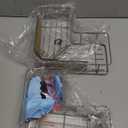 YASONIC Corner Shower Caddy Organizer, 3-Pack Self-Adhesive Rustproof Bath Shelves with Soap Holder & 4 Hooks, Large Capacity Shower Storage Rack for Bathroom Organization, Grey